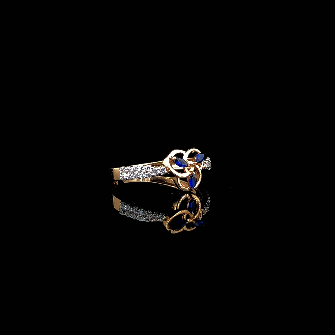 Midnight Trinity Sapphire Ring