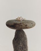 Double Rhombus Diamond Ring