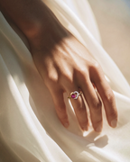 Heart Ruby & Diamond Ring