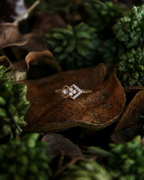 Double Rhombus Diamond Ring