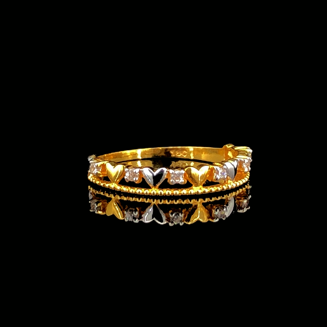 Heart Line gold ring for Women