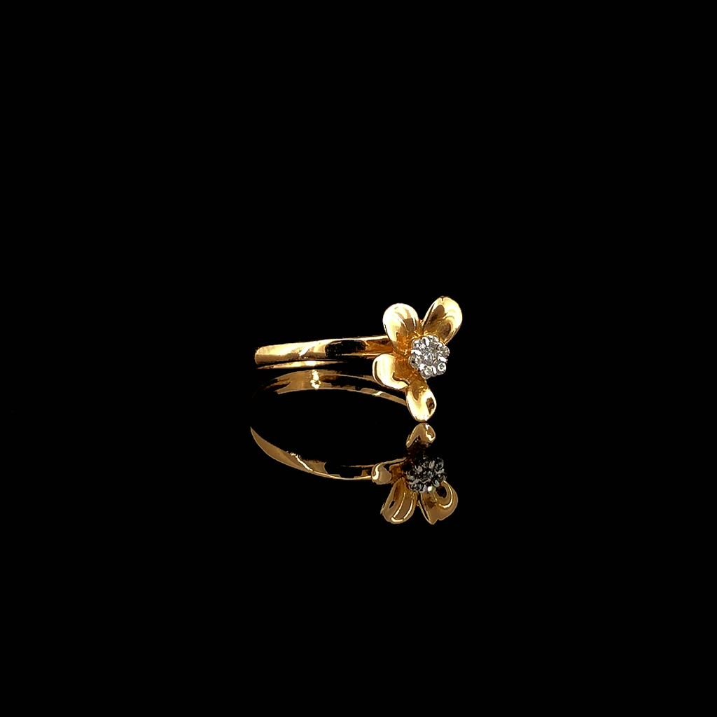 Floral Gold ring