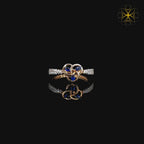 Midnight Trinity Sapphire Ring