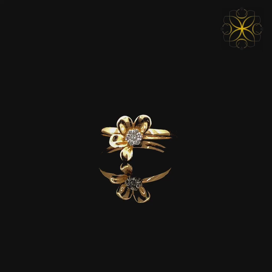 Floral Gold ring